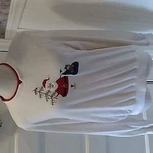 Alfred Dunner PM Christmas 🎄 Santa 🎅 shirt